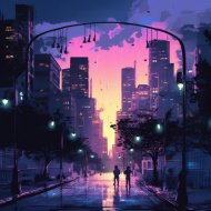 Silhouette Grove - Urban Tranquility